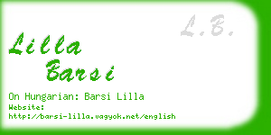 lilla barsi business card